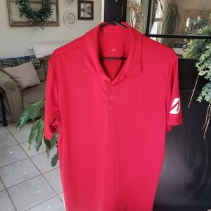 Adidas Men's Red Polo Shirt